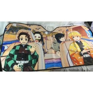 Demon Slayer Agatsuma Zenitsu kura sushi Anime Car Windshield Sun Shad51x27.5 in